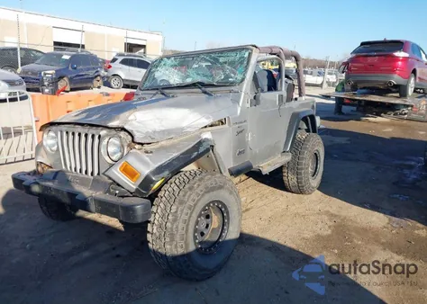 2000 Jeep Wrangler Sport from USA, damaged, VIN 1J4FA49S2YP738494
